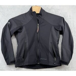 Marmot‎ Soft Shell Windstopper Jacket Black Full Zip Women's Small S